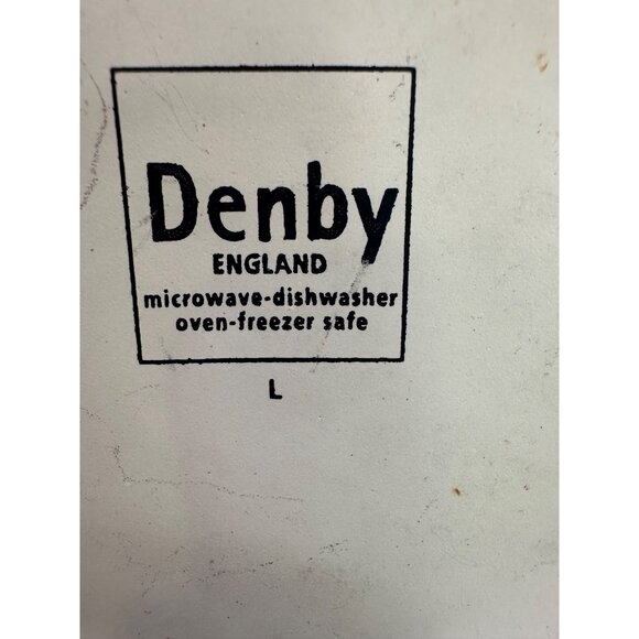 Vtg Denby Salad Plate White Cream Stoneware England 7.25" Set of 5 L - Picture 4 of 12